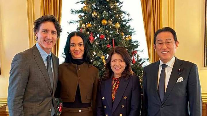 Katy Perry debuta como “primera dama” junto a Justin Trudeau en Japón
