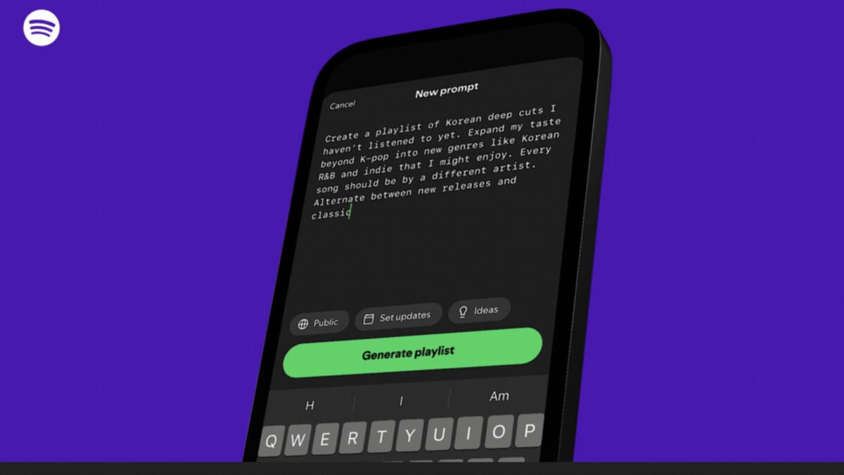 A Spotify Beta Feature Lets Users Make Custom Playlists by Writing AI Prompts