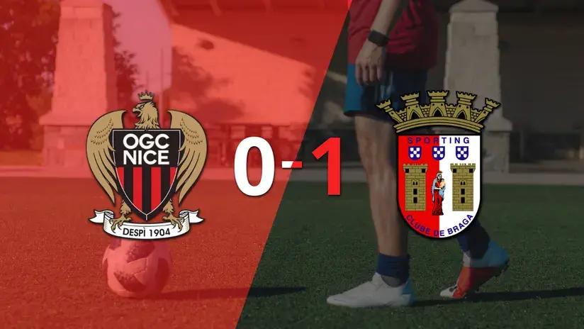Europa League: Solitario gol le da triunfo 1-0 a SC Braga sobre Nice