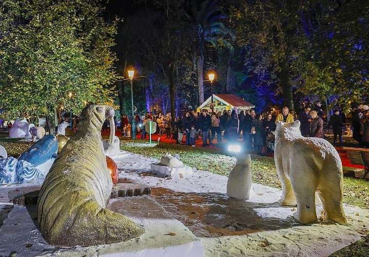 El parque Manuel Barquín se transforma estas Navidades en un paraíso polar