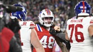 Late Jaxson Dart hit erupts into sideline brawl with Patriots