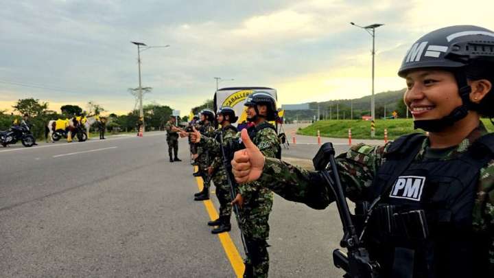 La fuerza pública se toma Casanare en estas festividades de fin de año