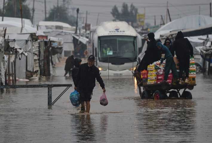 Se agrava crisis humanitaria en Gaza por tormenta invernal
