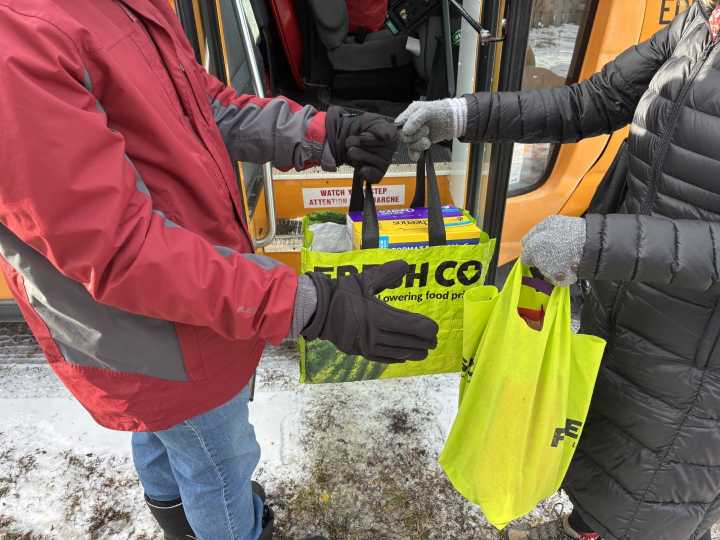 They were in a giving mood in Mattawa on Saturday to fill a bus