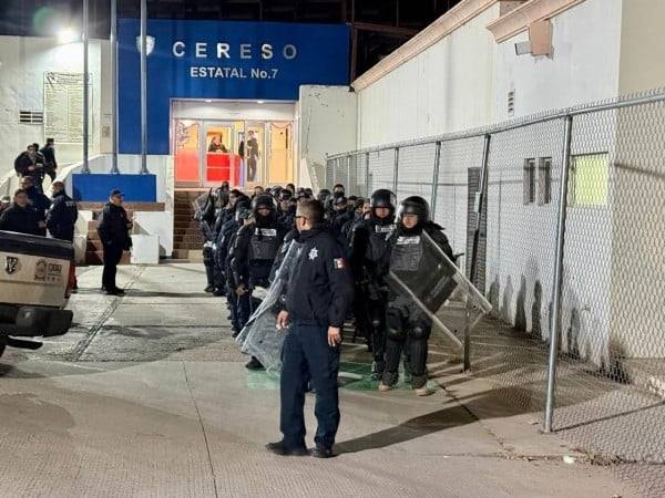 Realizan revisión en el Cereso No. 7 de Cuauhtémoc