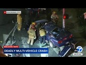 3 killed, 1 injured in violent multi-car crash in LA neighborhood