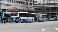 Los piquetes de la huelga de transportes dificultan el paso de autobuses en las estaciones de Ferrol, A Coruña y Santiago