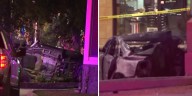2 dead, 8 hurt in fiery crash; 3 officers among the injured