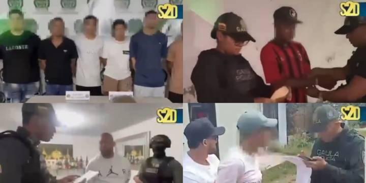 Operación policial en 5 ciudades y 13 departamentos deja 154 capturados por extorsión, secuestro y otros delitos