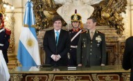 Milei le tomó juramento a Presti como ministro de Defensa