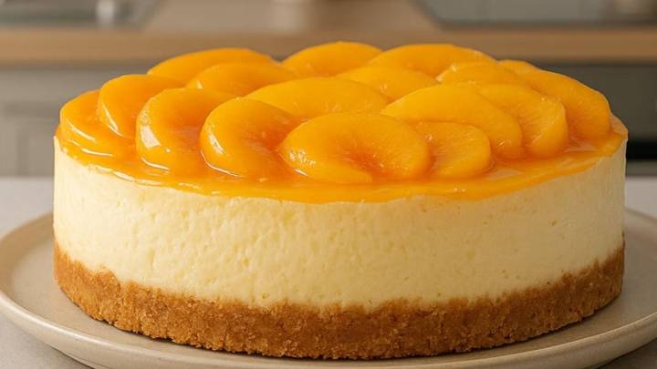 Cheesecake de durazno, la receta con pocos ingredientes para un postre cremoso y fresco