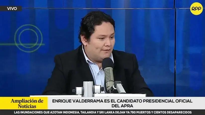 Enrique Valderrama tras ganar las primarias del APRA: "El partido ha apostado por la renovación"