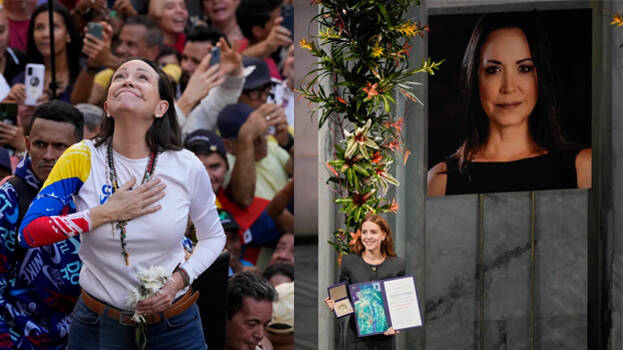 Ana Corina Sosa instead of María Corina Machado: Venezuelan opposition leader's daughter accepts Nobel Peace Prize on her behalf