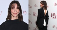 Rebecca Hall Wears Backwards Suit to ‘Ella McCay’ Screening in NYC | Albert Brooks, Becky Ann Baker, Ella McCay, James L. Brooks, Jamie Lee Curtis, Joey Brooks, Rebecca Hall | Celebrity News and Gossi