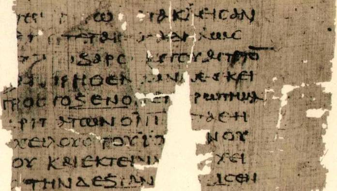 New Gospel Fragment Reveals Part Where Jesus Affirmed Everybody's Sins