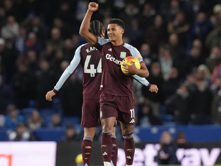 Aston Villa hit back to beat Brighton in seven