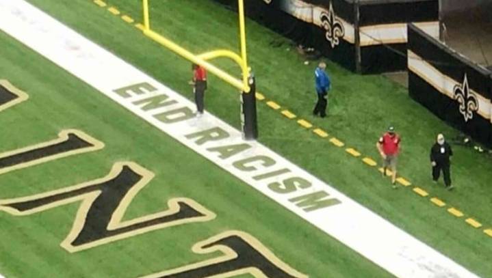 NFL Hoping 3rd Year Of 'End Racism' Painted In End Zone Will Do The Trick