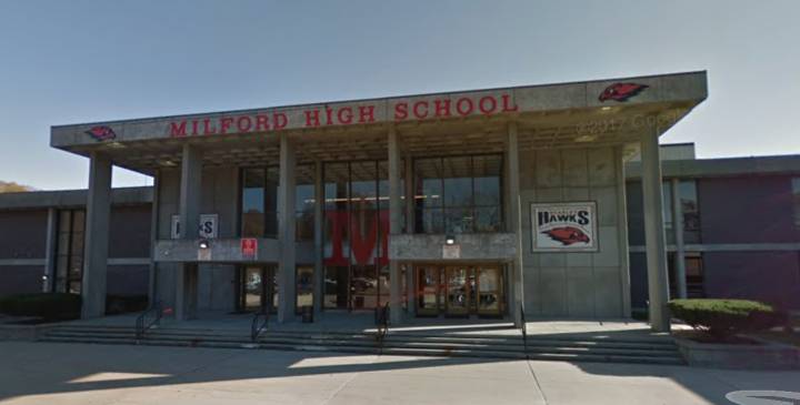 Milford High School shelter-in-place ends; suspect of false gun report arrested