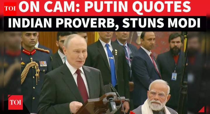 Putin's Powerful Message On India–Russia Friendship At Ceremonial Reception: 'Together We Will Grow'