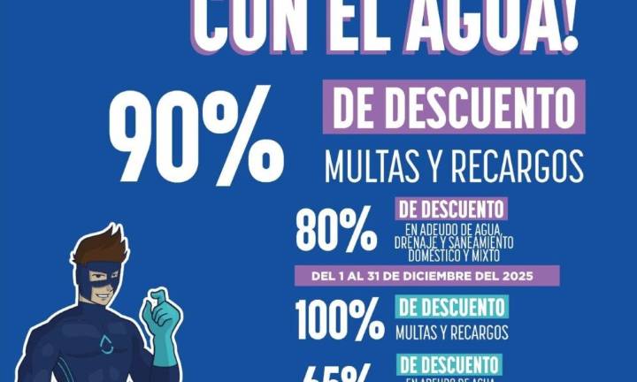 JMAS Chihuahua anuncia descuentos para usuarios durante diciembre