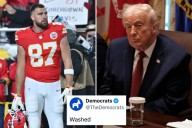 Dems roasted after posting nonsensical video comparing Trump to struggling Kansas City Chiefs