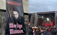 Marilyn Manson y la tribu de negro: El Knotfest 2025 arranca con fanáticos de labios rojos, pupilentes fantasmales y slam al ritmo del metalcore