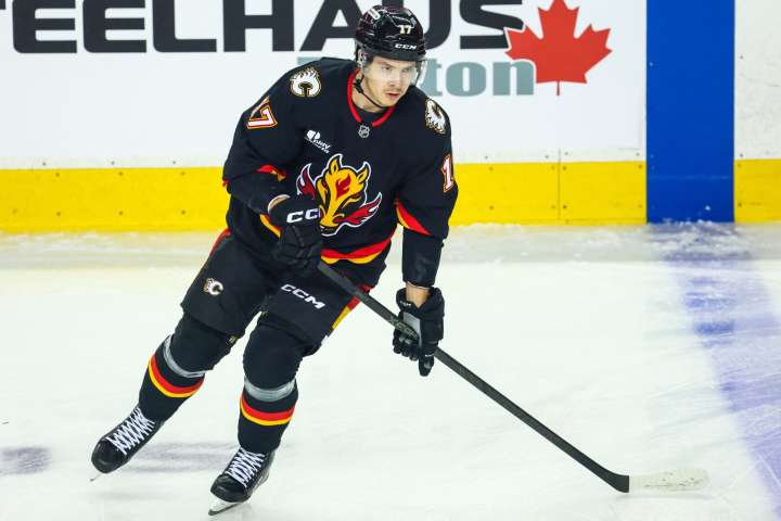 Flames' top-scoring game of season proves too much for Sabres - The Rink Live | Coverage of youth, junior, high school and college hockey