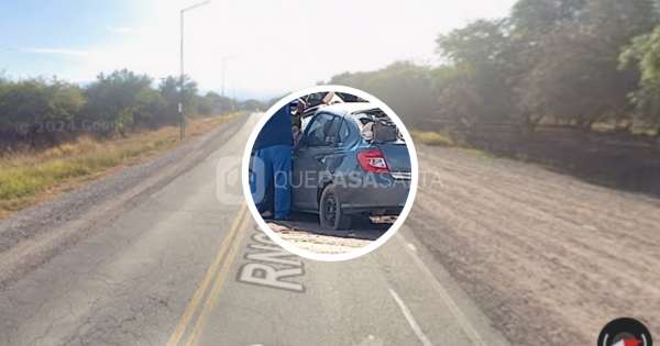 Fuerte accidente en Ruta 68: auto perdió el control y terminó en un barranco