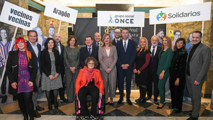 La ONCE premia la generosidad y el interés de la sociedad aragonesa en su gala de premios solidarios