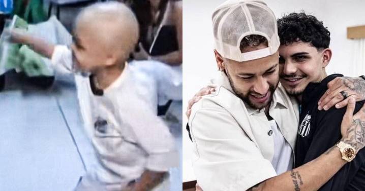 Neymar se reencuentra con Matheus, joven que superó la leucemia y recrea baile
