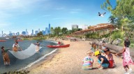 Hoboken unveils plans for waterfront park with beach and fishing along the Hudson River