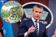 Secretario de Guerra de EE. UU. comparte caricatura de la tortuga Franklin disparando en...