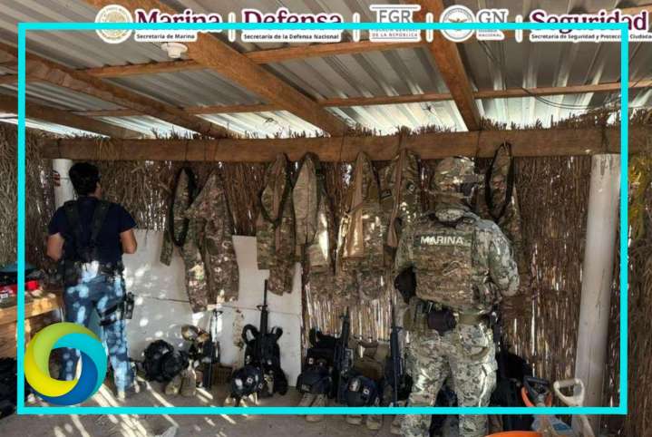 Tras cateo detienen a un sujeto con armas largas y varias dosis de droga en Oaxaca