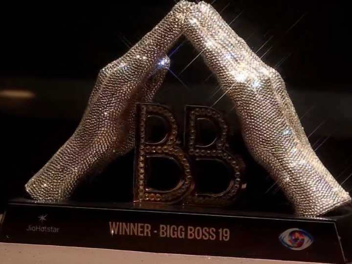 Bigg Boss 19 Trophy Unveiled: Diamond-Studded Award Awaits Top 5 Finalists on Grand Finale