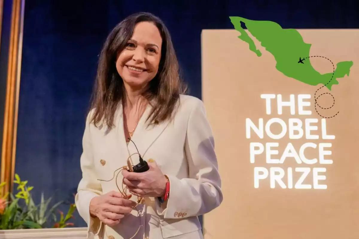 ¿María Corina Machado hizo escala en México rumbo al Nobel? INM revela la verdad de esta versión