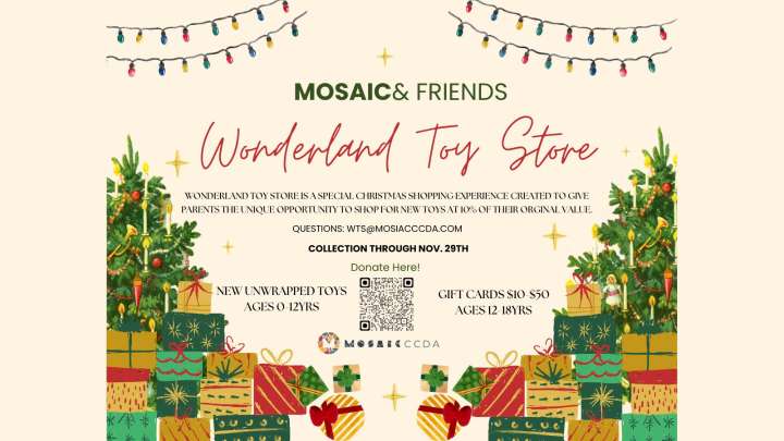Mosaic CCDA hosts Wonderland Toy Store