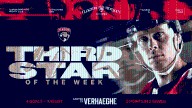 Carter Verhaeghe named NHL’s Third Star of the Week