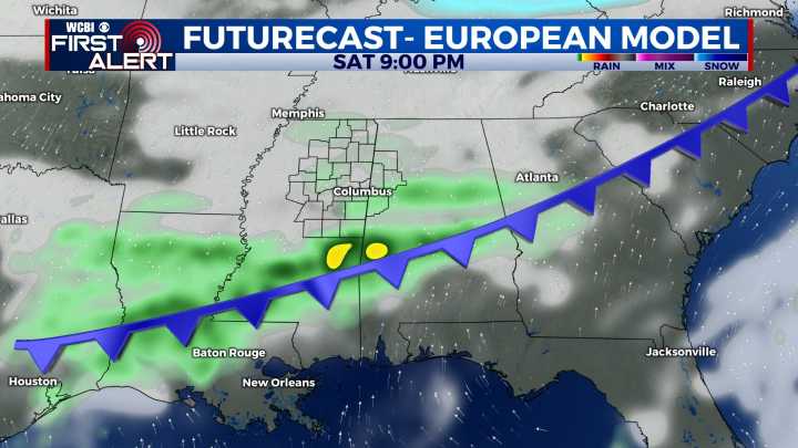 Another front passing bringing COLD temps