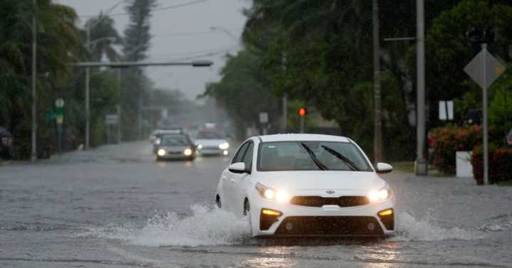 Frente frío golpea el sur de Florida: lluvias intensas y caída brusca de temperaturas