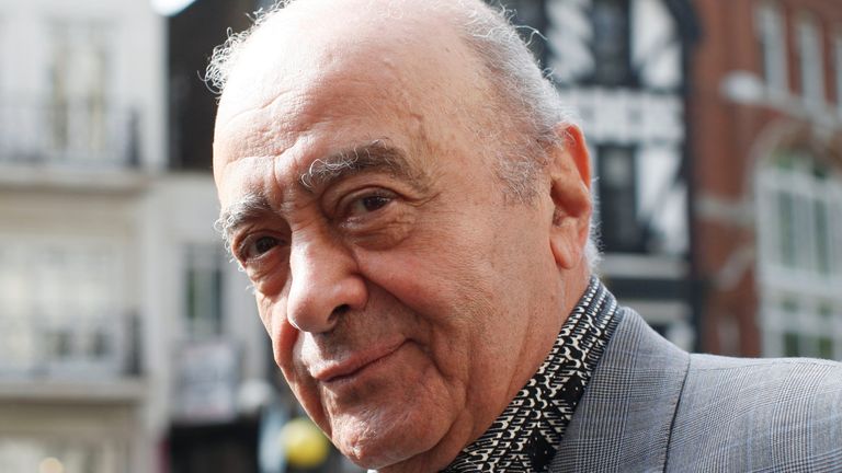 Police Scotland urged to reopen investigation of rape allegation against former Harrods boss Mohamed al Fayed