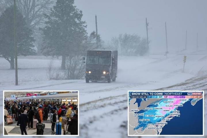 Travel delays expected on the East Coast as powerful Nor'easter brings rain and snow