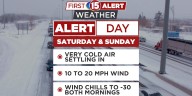 FIRST ALERT DAYS SATURDAY & SUNDAY