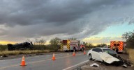 Four people transported to hospital after two-vehicle crash on Tucson's southwest side