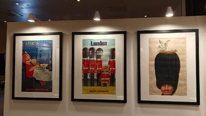 Air India’s Maharaja among King’s Guard—how the airline advertised travel to London in 1976