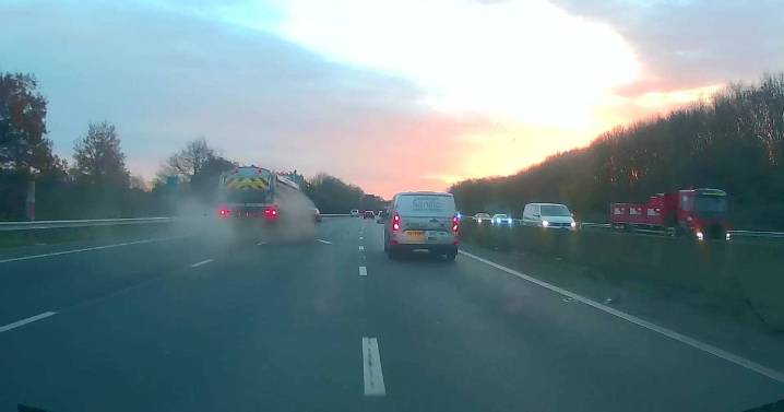 Exploding tyre on M4 was 'scariest moment of my life'