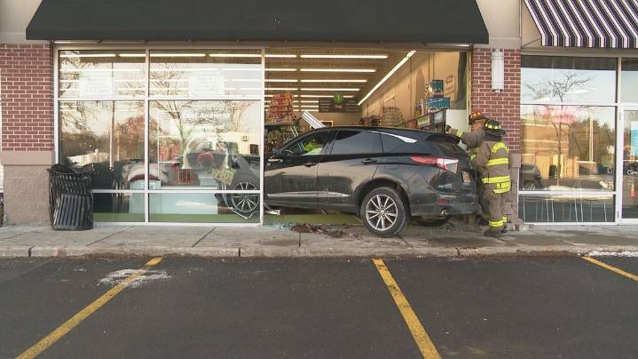 Vehicle crashes into East Amherst pet store