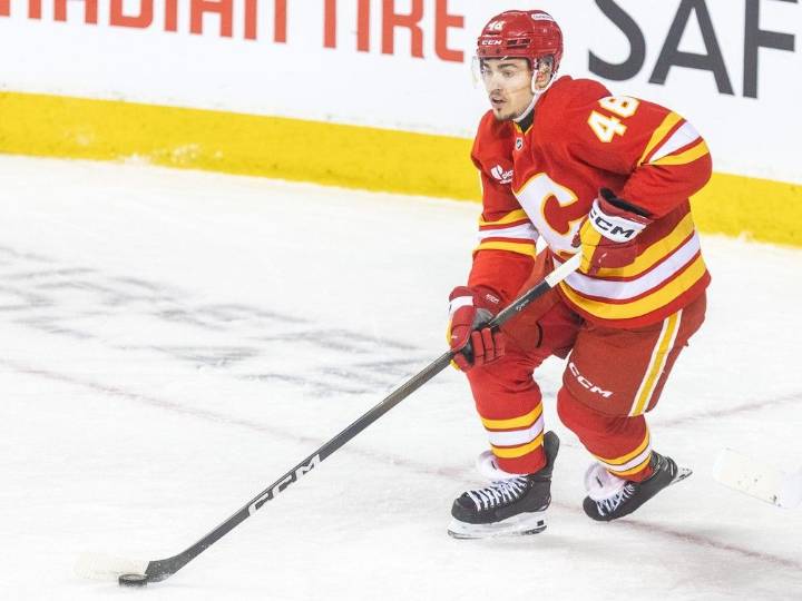 Family of Flames prospect Hunter Brzustewicz has seen hard work