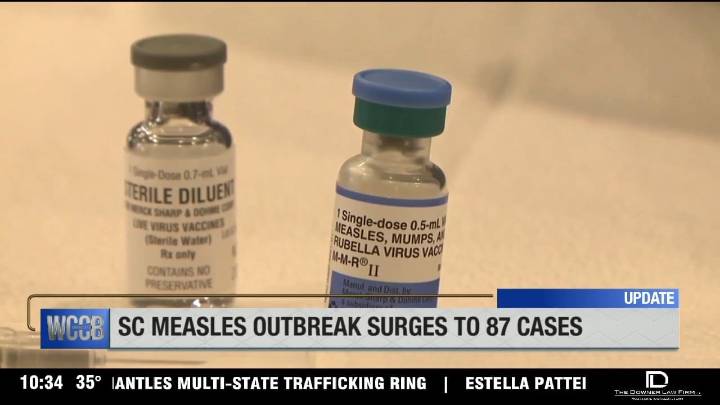 Measles outbreak in South Carolina surges to 87 cases