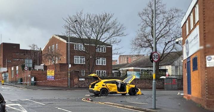 Lamborghini Urus worth £200k 'badly damaged' after crash with Skoda