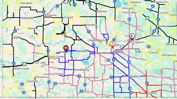 Sask. Highway Hotline reports icy road conditions across southern Saskatchewan
